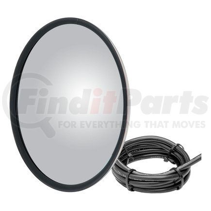 609946 by RETRAC MIRROR - 8 1/2in. Rnd Mir Hd, Offset Convex, Sst, Pbs, Heated