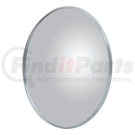 610178 by RETRAC MIRROR - Side View Mirror Head, 6", Round, Convex, Anodized Aluminum, with J-Bracket