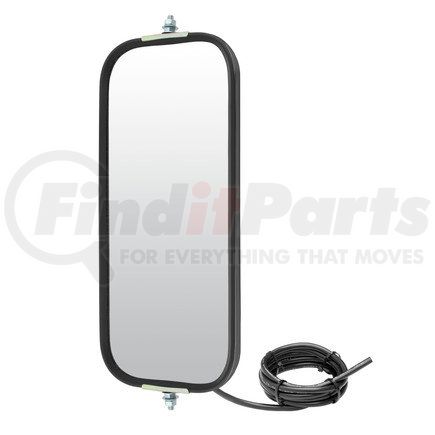 610221 by RETRAC MIRROR - 7in. X 16in. Mirror Head, Rib Back, Black, Heated