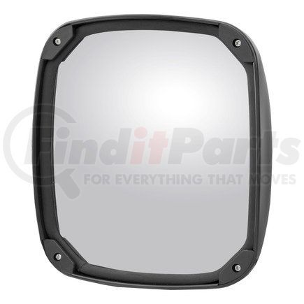 610875 by RETRAC MIRROR - Side View Mirror Head, 8" x 8 1/2", Black, Plastic, Convex, Clamp Mounted