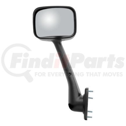 612167 by RETRAC MIRROR - Side View Mirror Assembly, Pedestal-Mount. 8" x 6", Chrome, Convex, for 2008-2020 Freightliner Cascadia