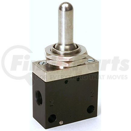 VTS-1 by APSCO - Air Brake Toggle Control Valve - 3-Position, Single Acting, 1/8" Port