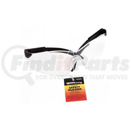 55339 by FORNEY INDUSTRIES INC. - Safety Glasses, Hawk™ Clear Lens with Black Frame