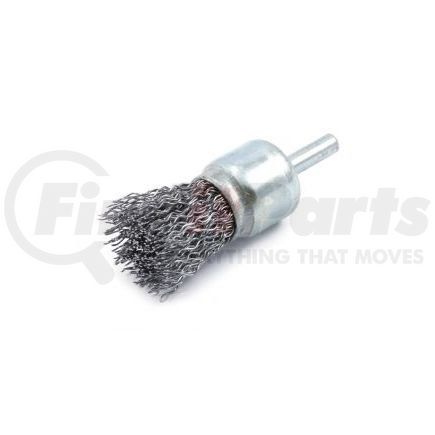 60001 by FORNEY INDUSTRIES INC. - End Brush, Crimped Wire 3/4" x .020" with 1/4" Shank, Carded