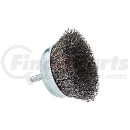 60005 by FORNEY INDUSTRIES INC. - Cup Brush, Crimped Wire 2-1/2" x .012" Wire with 1/4" Shank, Carded