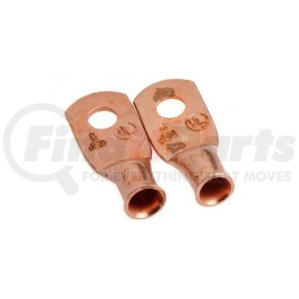 60090 by FORNEY INDUSTRIES INC. - Cable Lug, Premium Copper, #8 Cable x #10 Stud (Carded), 2-Pack