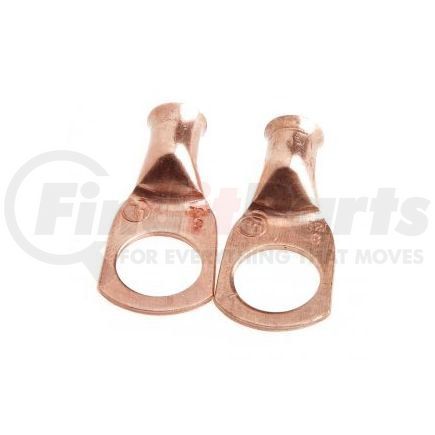 60104 by FORNEY INDUSTRIES INC. - Cable Lug, Premium Copper, #4 Cable x 1/2" Stud (Carded), 2-Pack