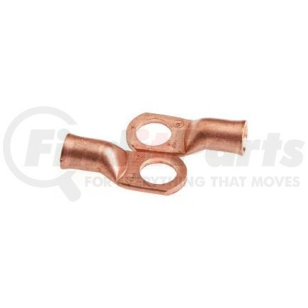60106 by FORNEY INDUSTRIES INC. - Cable Lug, Premium Copper, #2 Cable x 1/2" Stud (Carded), 2-Pack