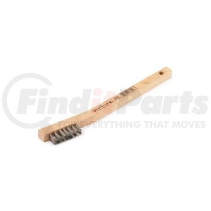 70506 by FORNEY INDUSTRIES INC. - Wire Scratch Brush, Stainless Steel with Wood Handle, 7-3/4" x .006"