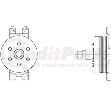 010011650 by KIT MASTERS - BorgWarner/Kysor-style hubs are available to replace your worn or damaged hub (pulley & bracket). Also requires replacement/repair of appropriate fan clutch.