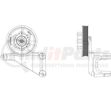 010020392 by KIT MASTERS - Kysor Style ON/OFF Engine Cooling Fan Clutch - 8.22 in. OAL, with (6) Frt. Access Holes