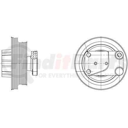 010020411 by KIT MASTERS - BorgWarner/Kysor-style hubs are available to replace your worn or damaged hub (pulley & bracket). Also requires replacement/repair of appropriate fan clutch.