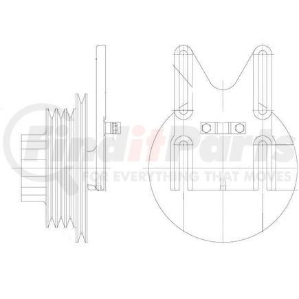 1077-07735-03 by KIT MASTERS - Kysor-Style Hub - New