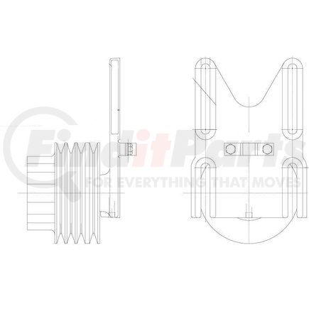 1077-07735-15 by KIT MASTERS - Kysor Style ON/OFF Engine Cooling Fan Clutch - with (6) Front Access Holes