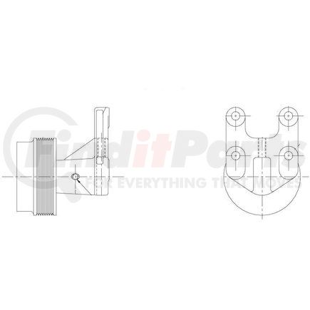 1077-07757-01 by KIT MASTERS - Kysor Style ON/OFF Engine Cooling Fan Clutch - with (6) Front Access Holes