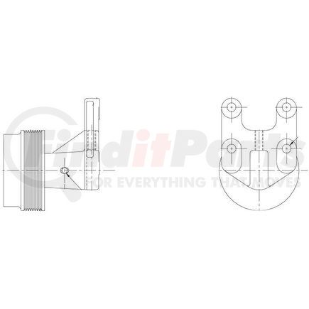 1077-07757-02 by KIT MASTERS - Kysor Style ON/OFF Engine Cooling Fan Clutch - with (6) Front Access Holes