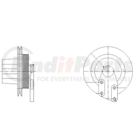 1077-07770-03 by KIT MASTERS - Kysor Style ON/OFF Engine Cooling Fan Clutch - with (6) Front Access Holes