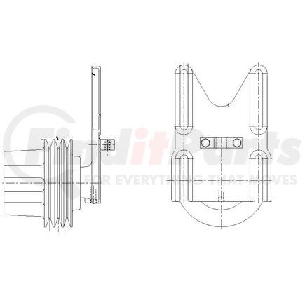 1077-07895-02 by KIT MASTERS - Kysor-Style Hub - New