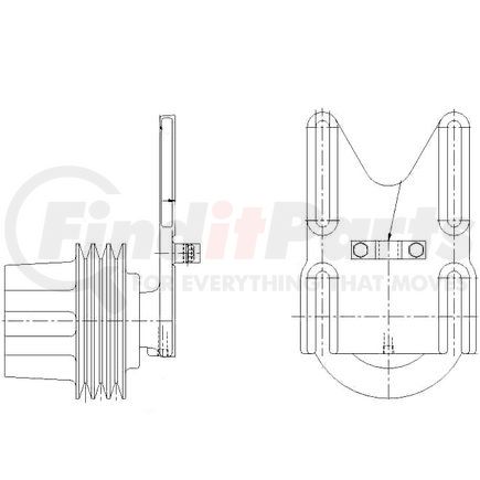 1077-07895-04 by KIT MASTERS - BorgWarner/Kysor-style hubs are available to replace your worn or damaged hub (pulley & bracket). Also requires replacement/repair of appropriate fan clutch.
