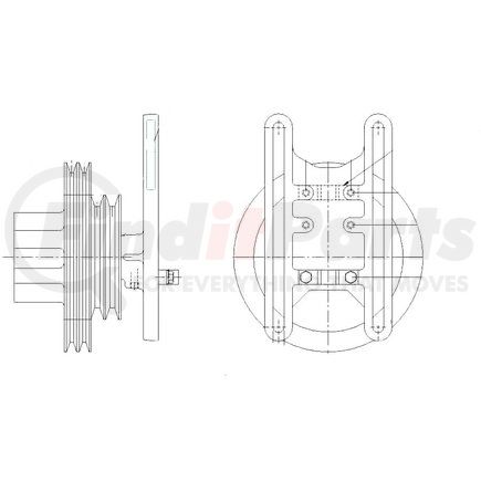 1077-07869-02 by KIT MASTERS - Kysor-Style Hub - New