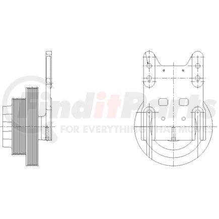 1077-07905-04 by KIT MASTERS - BorgWarner/Kysor-style hubs are available to replace your worn or damaged hub (pulley & bracket). Also requires replacement/repair of appropriate fan clutch.
