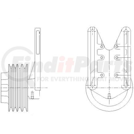 1077-07935-03 by KIT MASTERS - Kysor-Style Hub - New