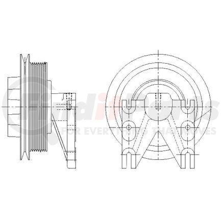 1077-08079-02 by KIT MASTERS - Kysor-Style Hub - New