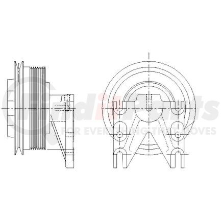 1077-08079-04 by KIT MASTERS - Kysor-Style Hub - New