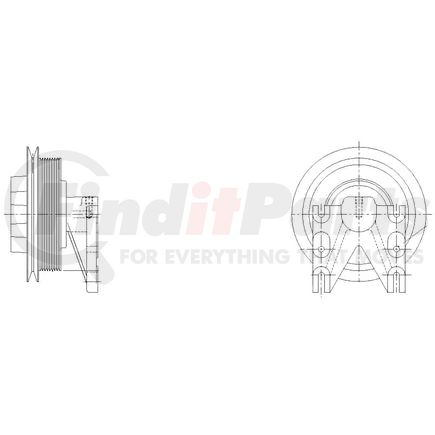 1077-08079-01 by KIT MASTERS - BorgWarner/Kysor-style hubs are available to replace your worn or damaged hub (pulley & bracket). Also requires replacement/repair of appropriate fan clutch.