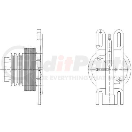 1077-08133-02 by KIT MASTERS - Kysor-Style Hub - New