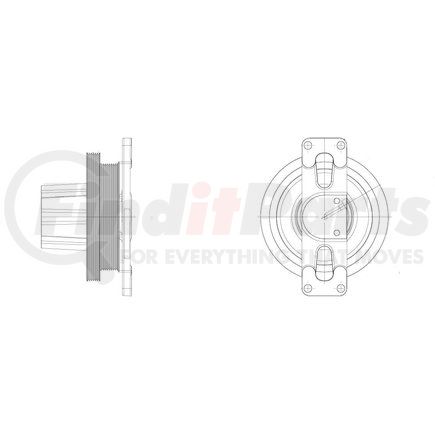 1077-09021-06 by KIT MASTERS - Kysor Style ON/OFF Engine Cooling Fan Clutch - with (6) Front Access Holes