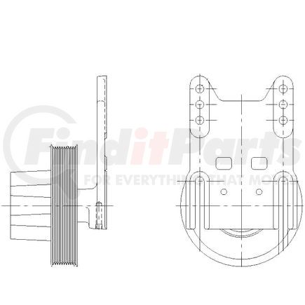 1077-09059-01 by KIT MASTERS - Kysor Style ON/OFF Engine Cooling Fan Clutch - with (6) Front Access Holes