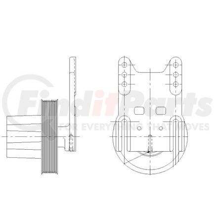 1077-09059-02 by KIT MASTERS - Kysor Style ON/OFF Engine Cooling Fan Clutch - with (6) Front Access Holes