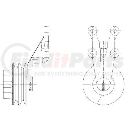 1077-09063-02 by KIT MASTERS - Kysor Style ON/OFF Engine Cooling Fan Clutch - with (6) Front Access Holes