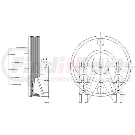 1077-09116-02 by KIT MASTERS - Kysor-Style Hub - New