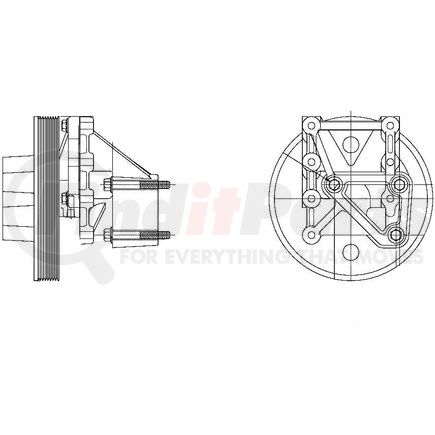 1077-09120-03 by KIT MASTERS - Kysor-Style Hub - New