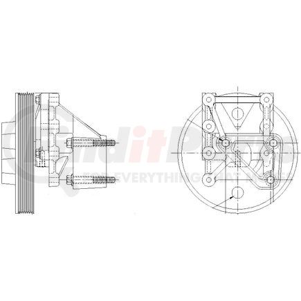 1077-09120-05 by KIT MASTERS - Kysor-Style Hub - New