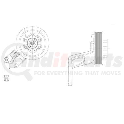 1077-09172-02 by KIT MASTERS - Kysor Style ON/OFF Engine Cooling Fan Clutch - with (6) Front Access Holes
