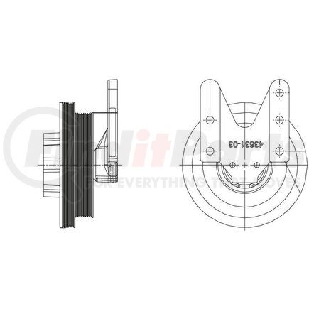 1077-09303-07 by KIT MASTERS - Kysor-Style Hub - New