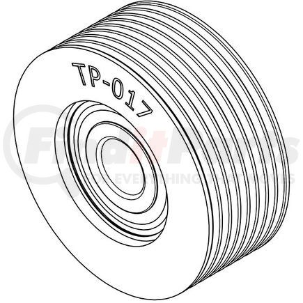 TP-017 by KIT MASTERS - Accessory Drive Belt Tensioner Pulley - for PolyForce Tensioners