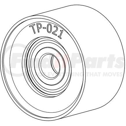 TP-021 by KIT MASTERS - Accessory Drive Belt Tensioner Pulley - for PolyForce Tensioners