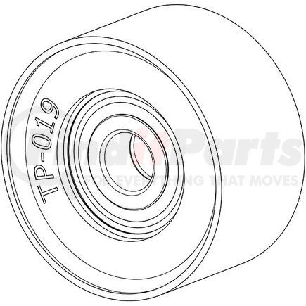 TP-019 by KIT MASTERS - Accessory Drive Belt Tensioner Pulley - for PolyForce Tensioners