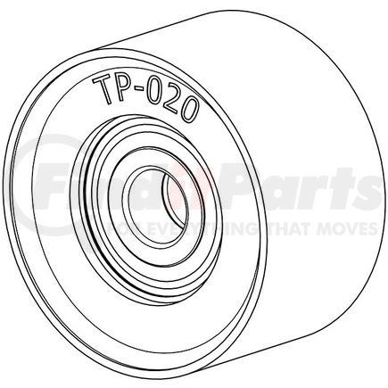 TP-020 by KIT MASTERS - Accessory Drive Belt Tensioner Pulley - for PolyForce Tensioners