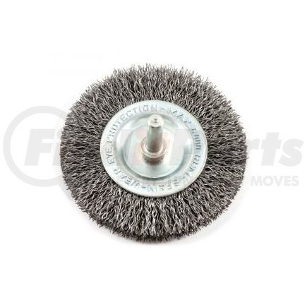 72254 by FORNEY INDUSTRIES INC. - Crimped Wire Wheel, 3" x .012" Wire with 1/4" Shank, Bulk