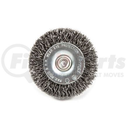 72727 by FORNEY INDUSTRIES INC. - Crimped Wire Wheel, 2" x .012" Wire with 1/4" Hex Shank