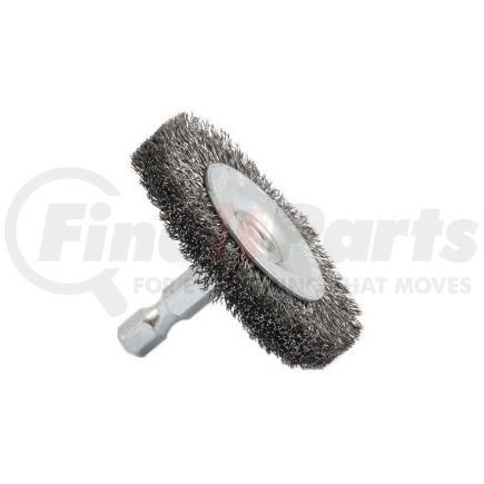 72728 by FORNEY INDUSTRIES INC. - Crimped Wire Wheel, 2" x .008" Wire with 1/4" Hex Shank