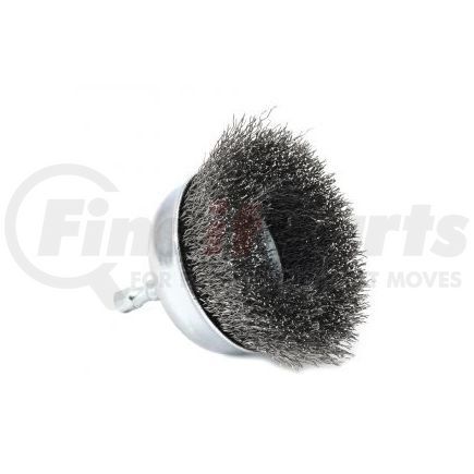 72731 by FORNEY INDUSTRIES INC. - Cup Brush, Crimped Wire 3" x .012" Wire with 1/4" Hex Shank