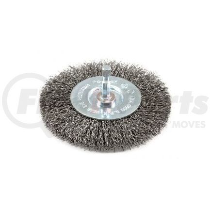 72739 by FORNEY INDUSTRIES INC. - Crimped Wire Wheel, 4" x .012" Wire with 1/4" Hex Shank