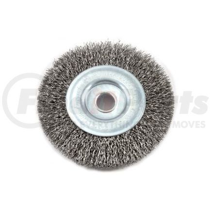 72742 by FORNEY INDUSTRIES INC. - Crimped Wire Wheel Brush, 4" x .012" Wire with 1/2" Arbor