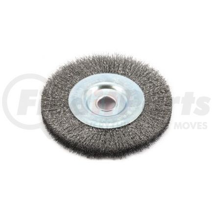 72744 by FORNEY INDUSTRIES INC. - Crimped Wire Wheel Brush, 4" x .008" Wire with 1/2" Arbor